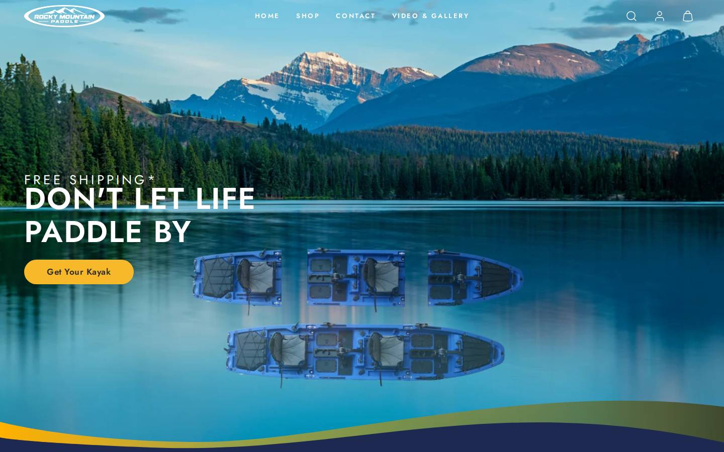 rockymountainpaddle.ca homepage screenshot