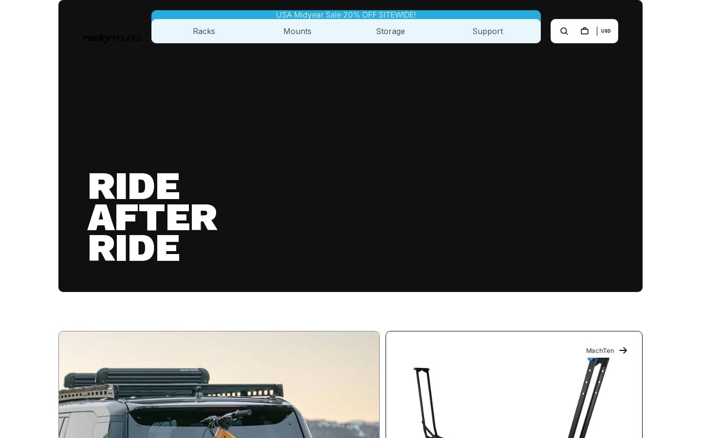 rockymounts.com homepage screenshot