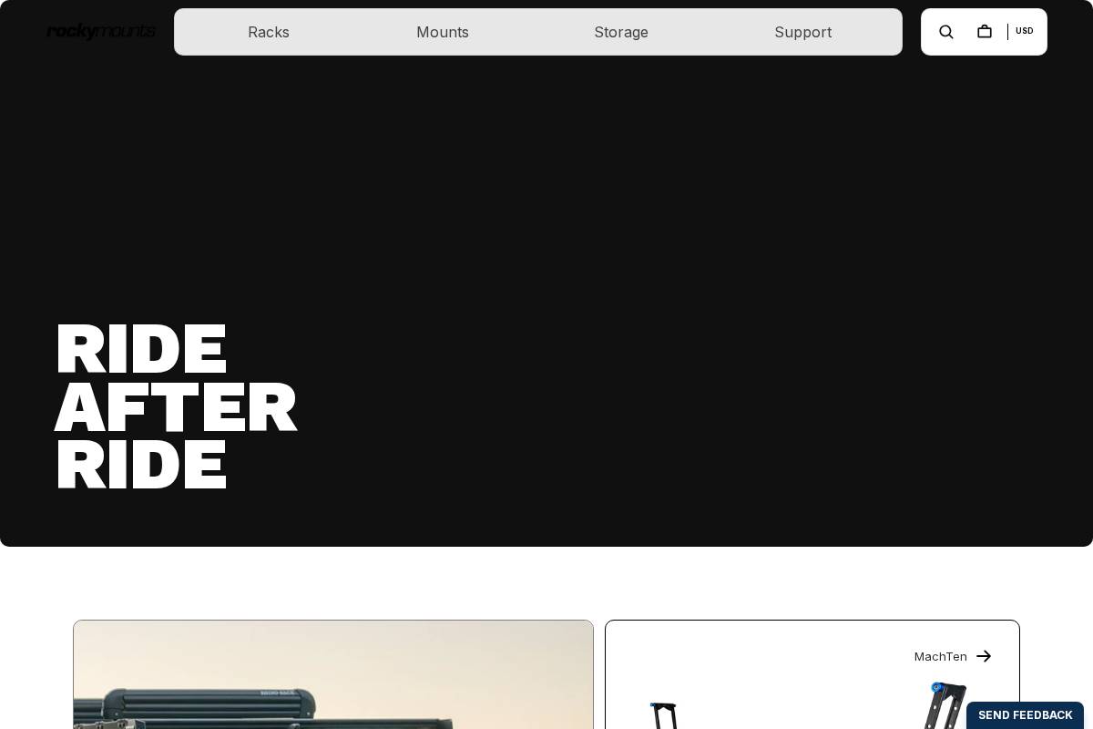 rockymounts.com homepage screenshot
