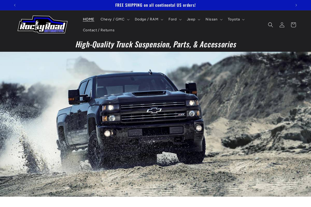 rockyroadautomotive.com homepage screenshot