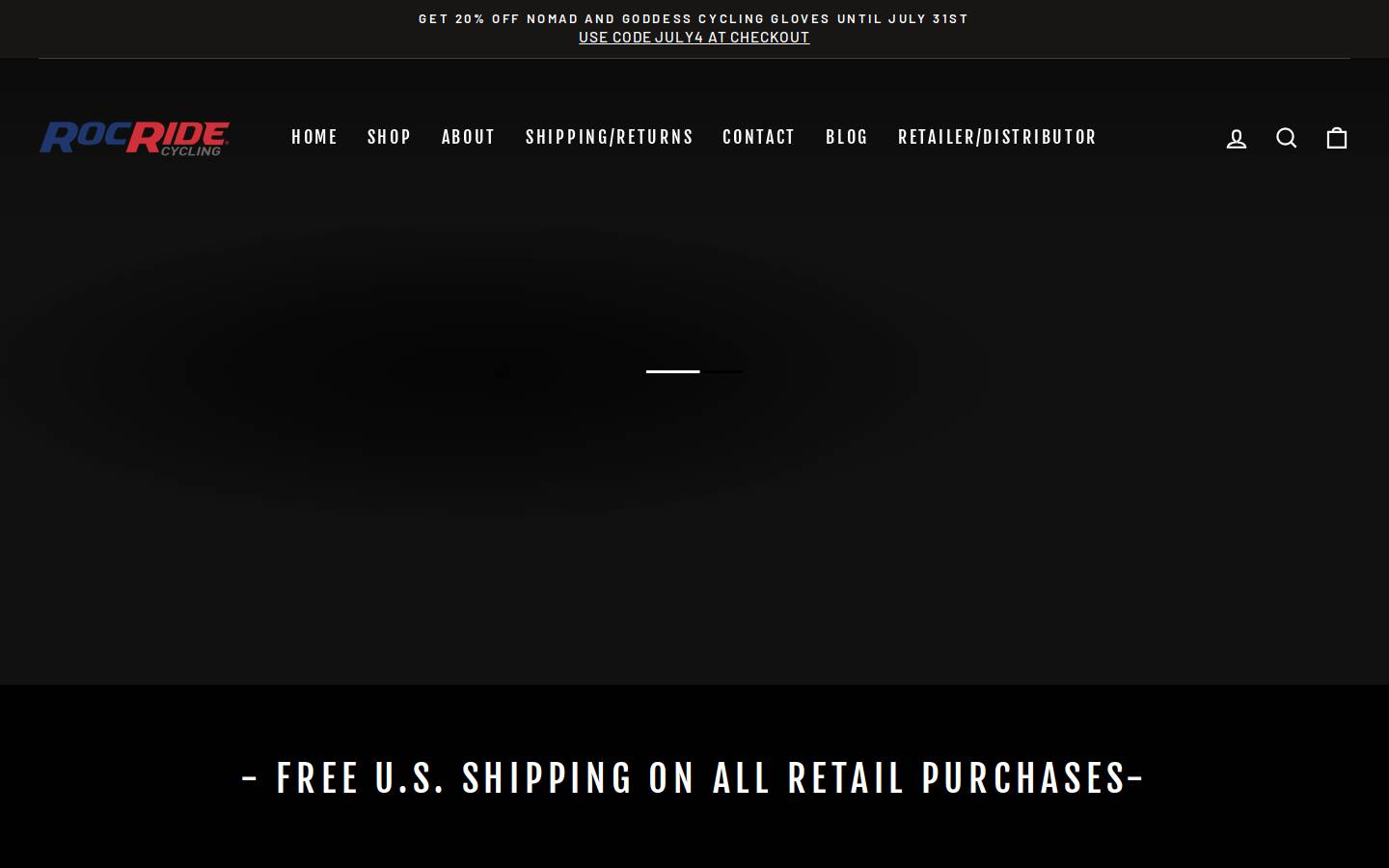 rocride.com homepage screenshot