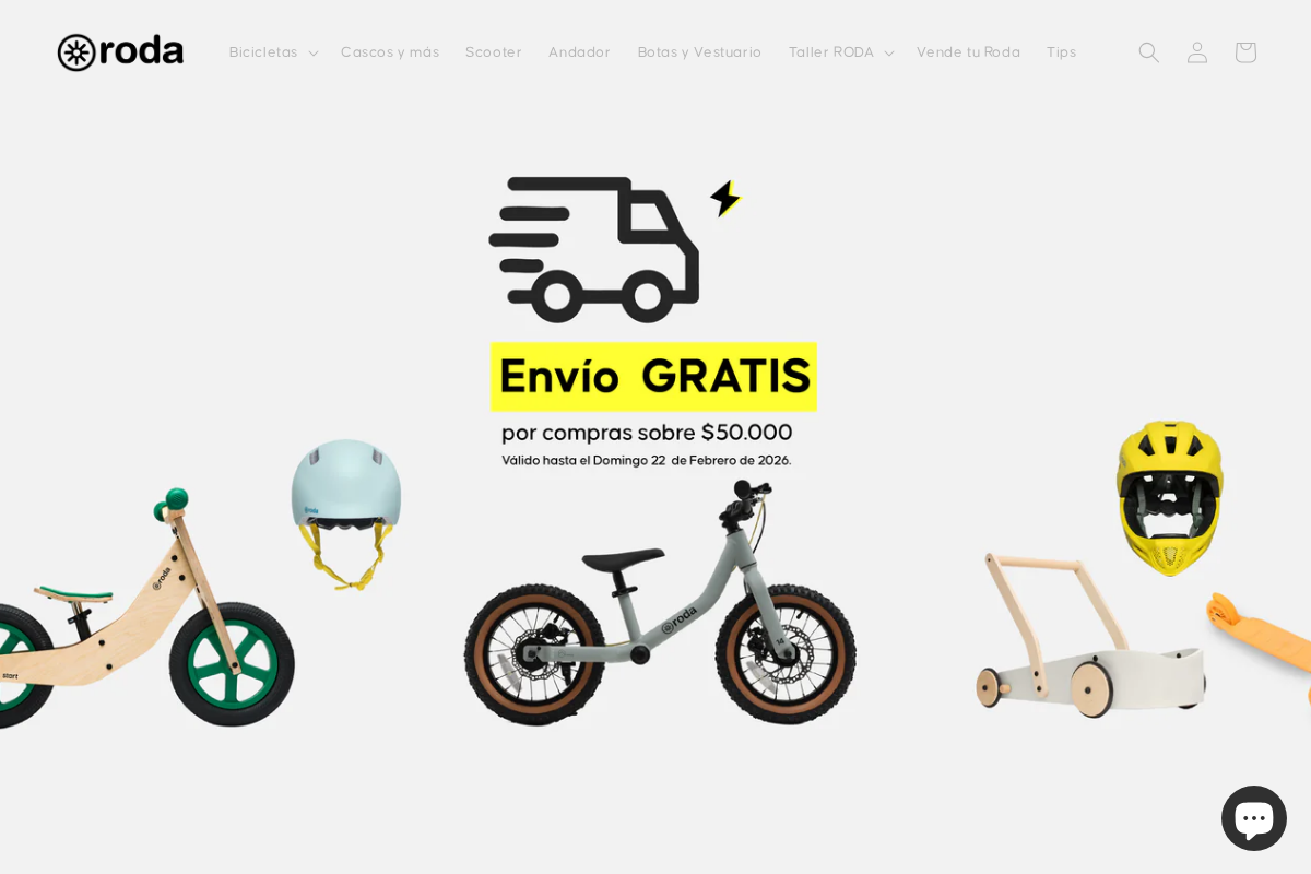 Roda homepage screenshot