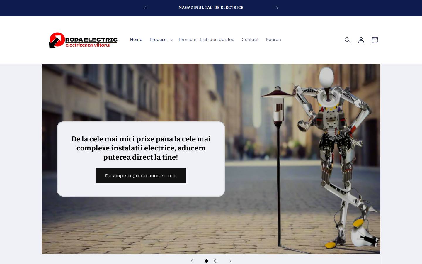 rodaelectric.ro homepage screenshot