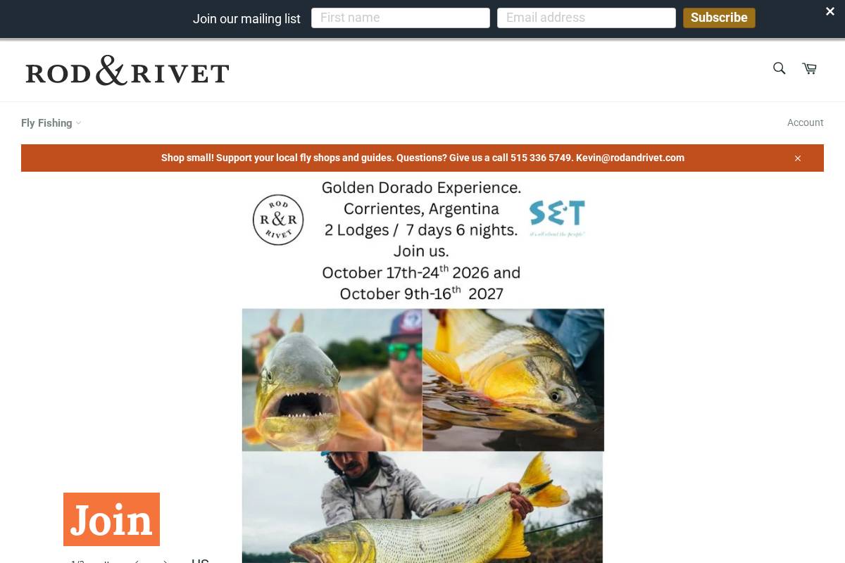 rodandrivet.com homepage screenshot