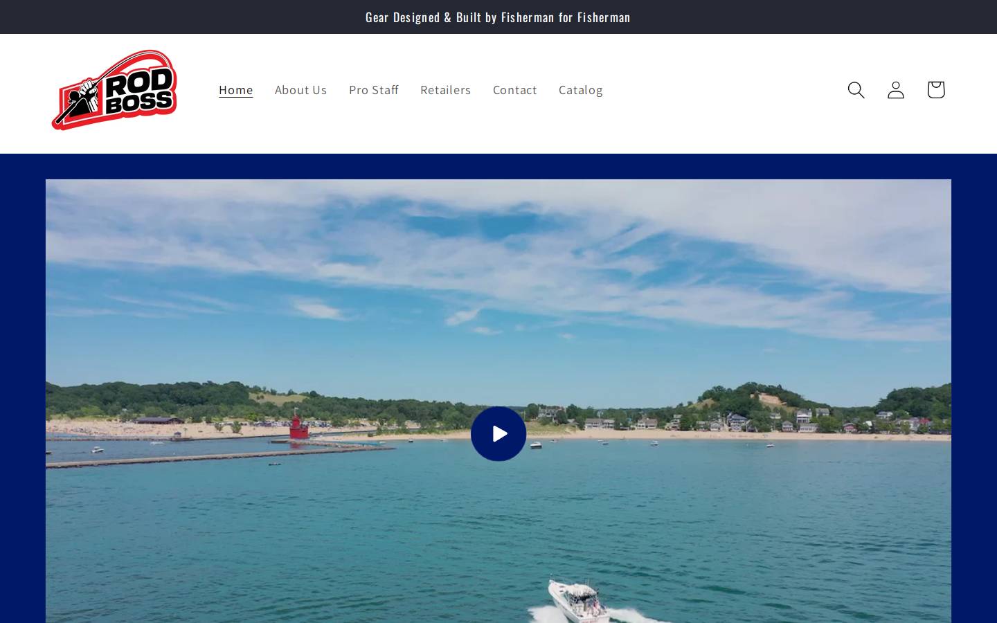 rodbossshop.com homepage screenshot