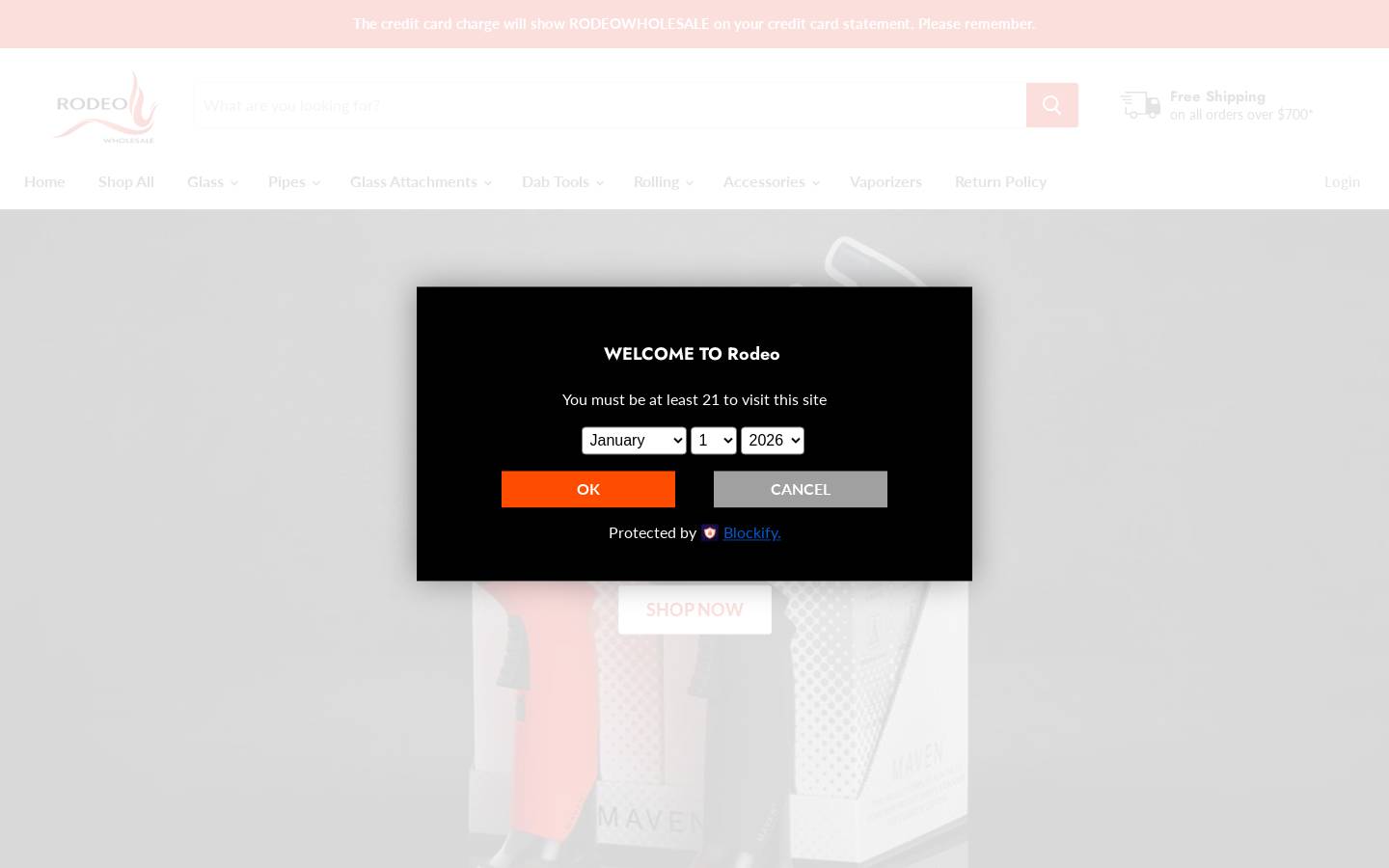 rodeowholesale.com homepage screenshot