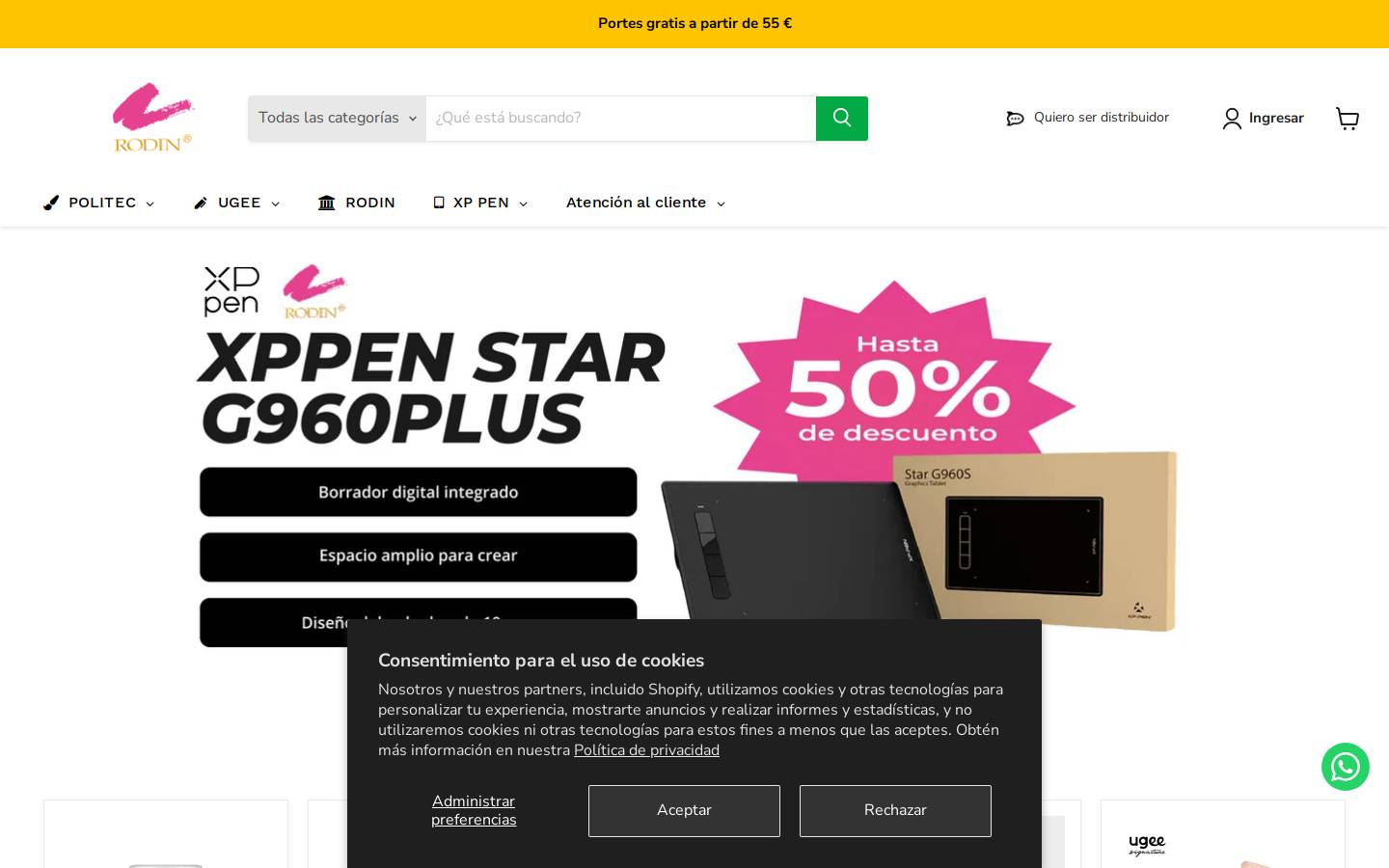 rodin.es homepage screenshot