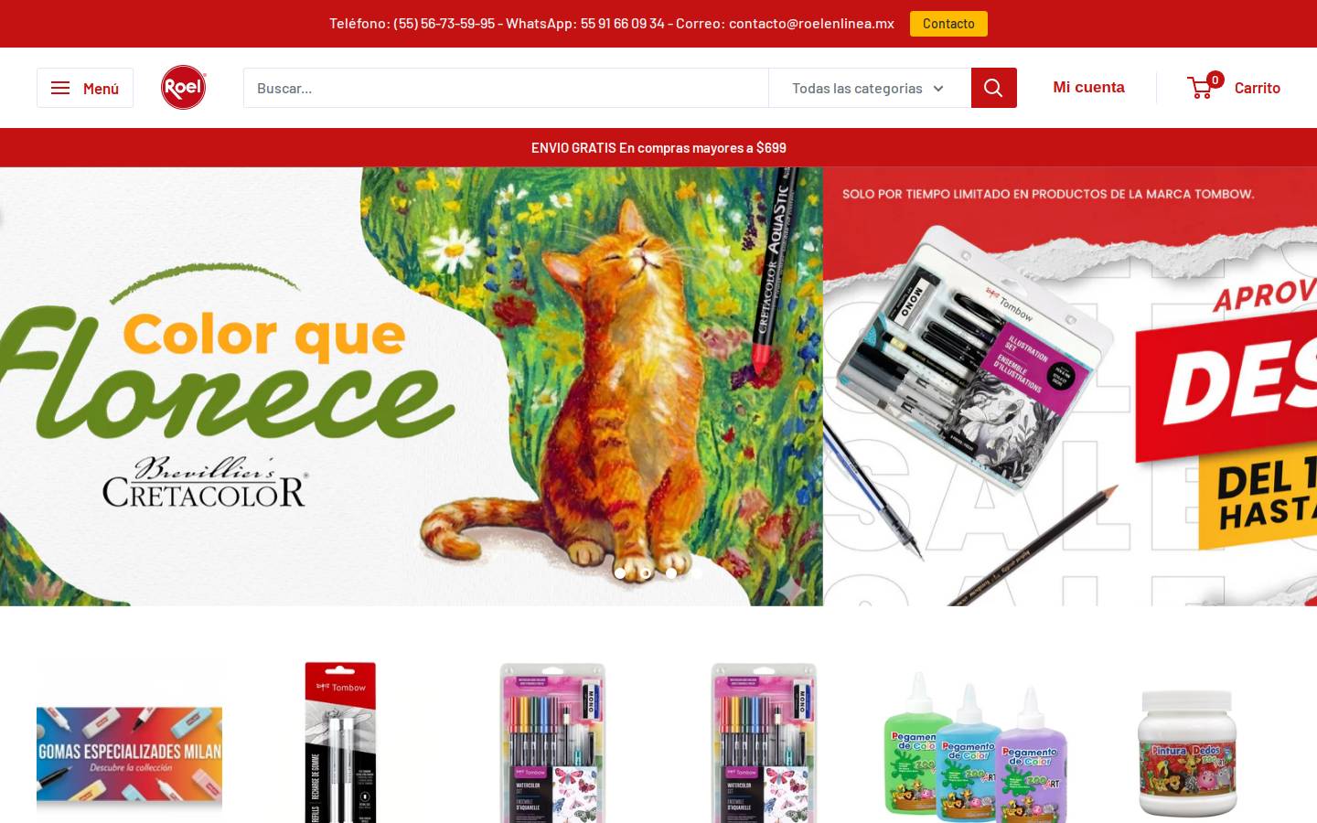 roelenlinea.mx homepage screenshot