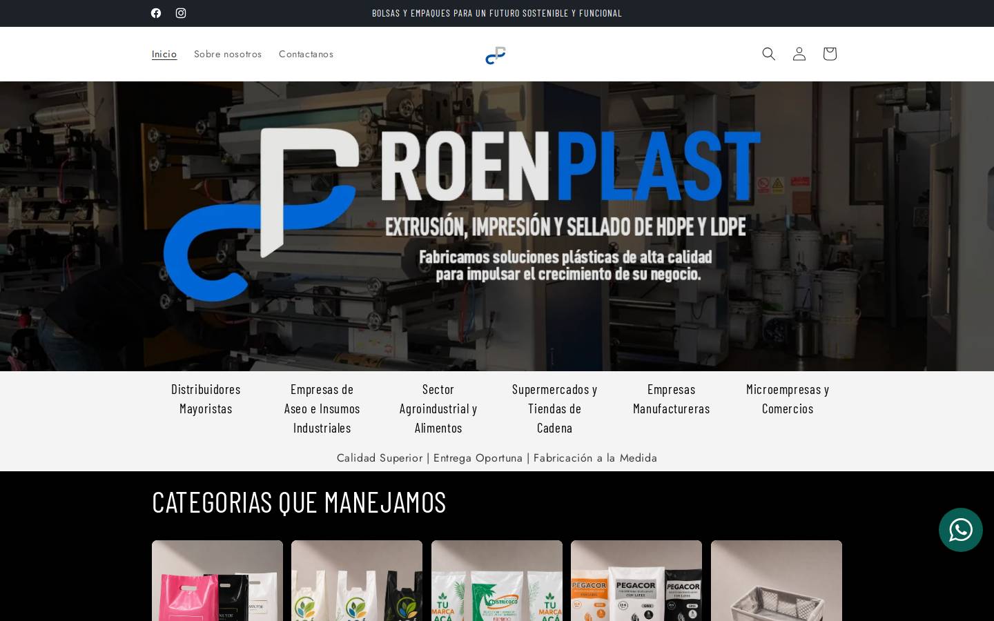 roenplast.com homepage screenshot