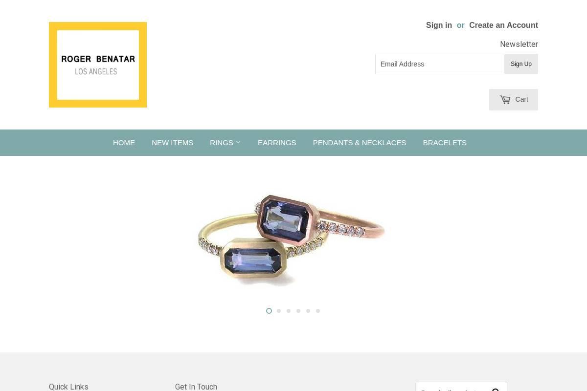 rogerbenatar.com homepage screenshot