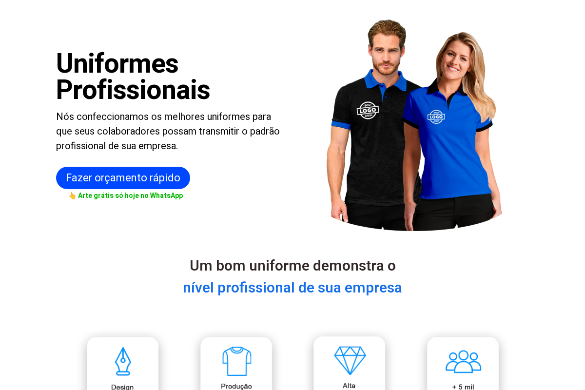 Rogga Uniformes homepage screenshot