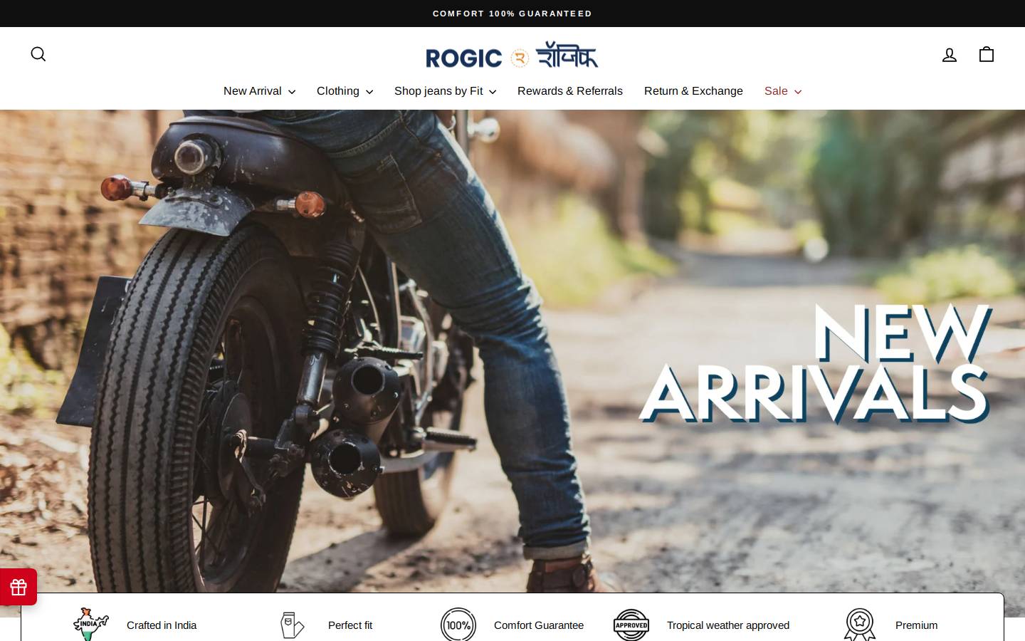 rogic.in homepage screenshot