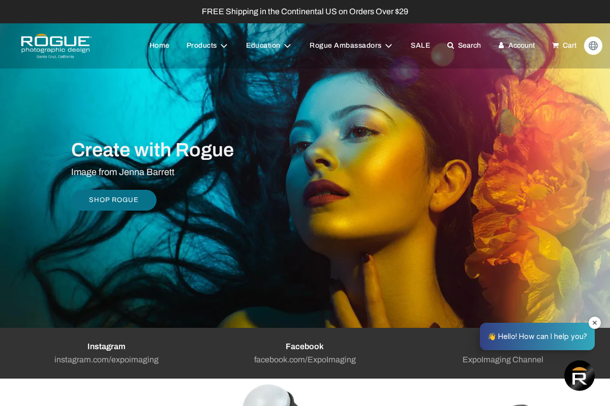 rogueflash.com homepage screenshot