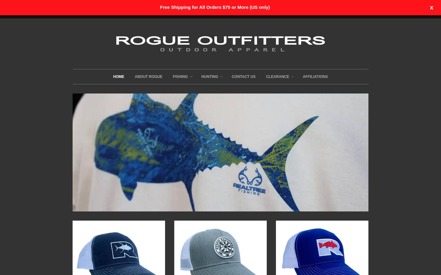 rogueoffshore.com homepage screenshot