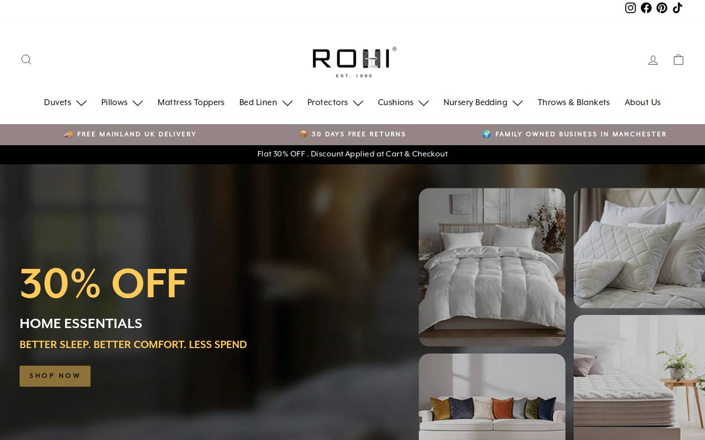 Rohi homepage screenshot