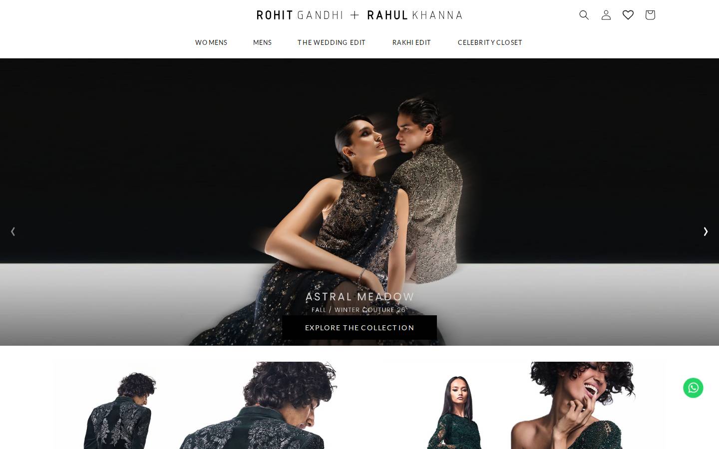 rohitandrahul.com homepage screenshot