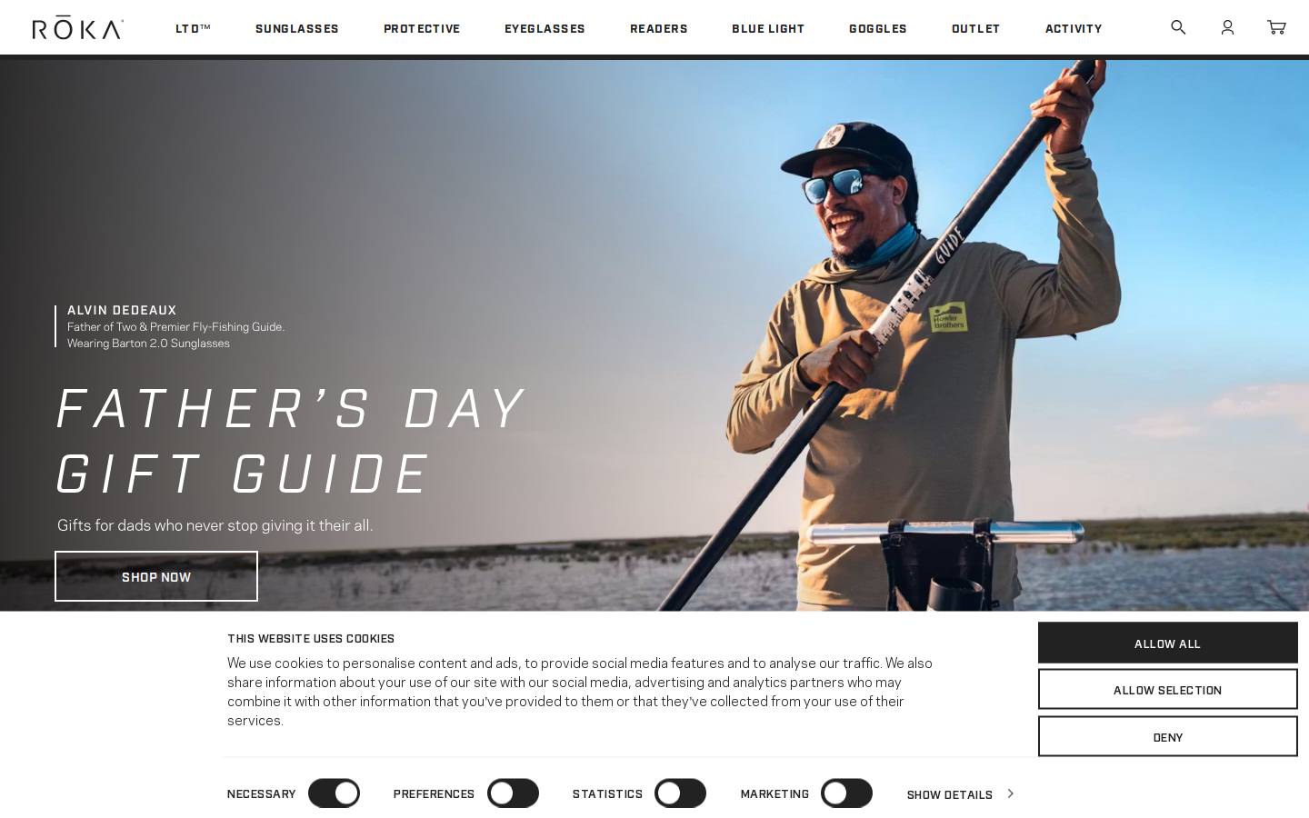 ROKA homepage screenshot