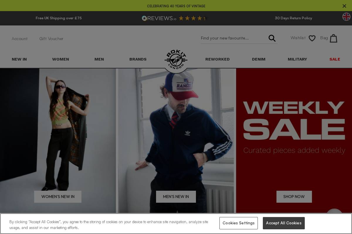 Rokit homepage screenshot