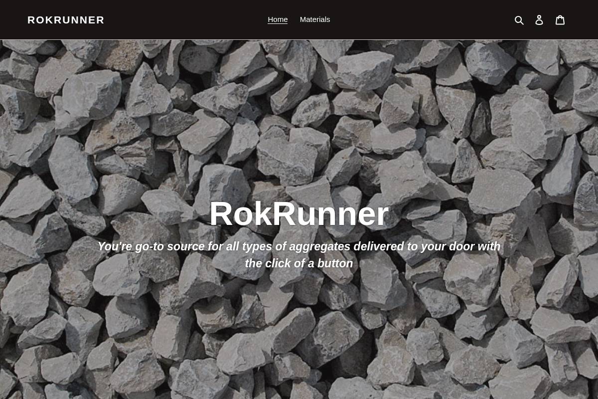 rokrunner.com homepage screenshot