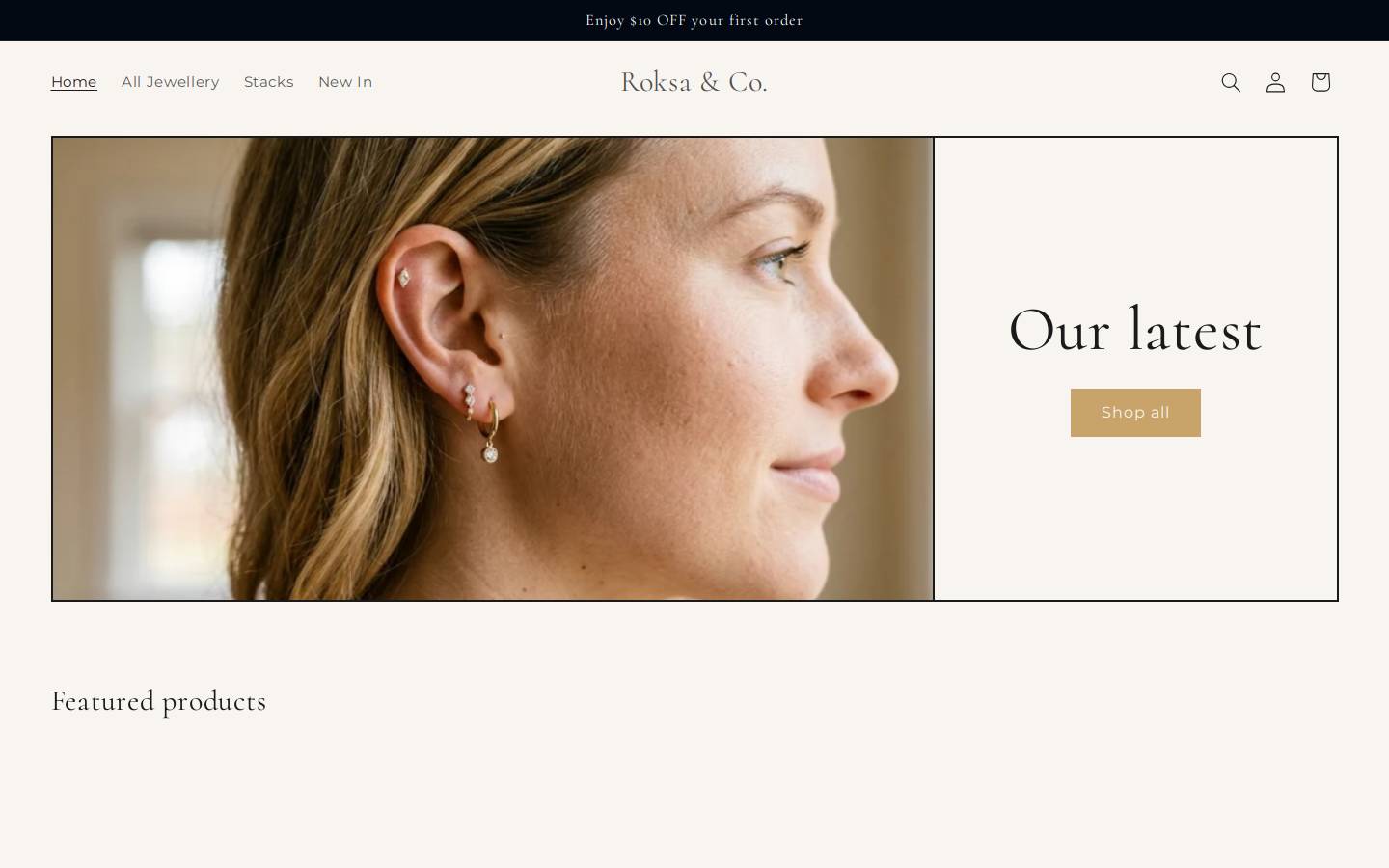 roksaandco.com homepage screenshot