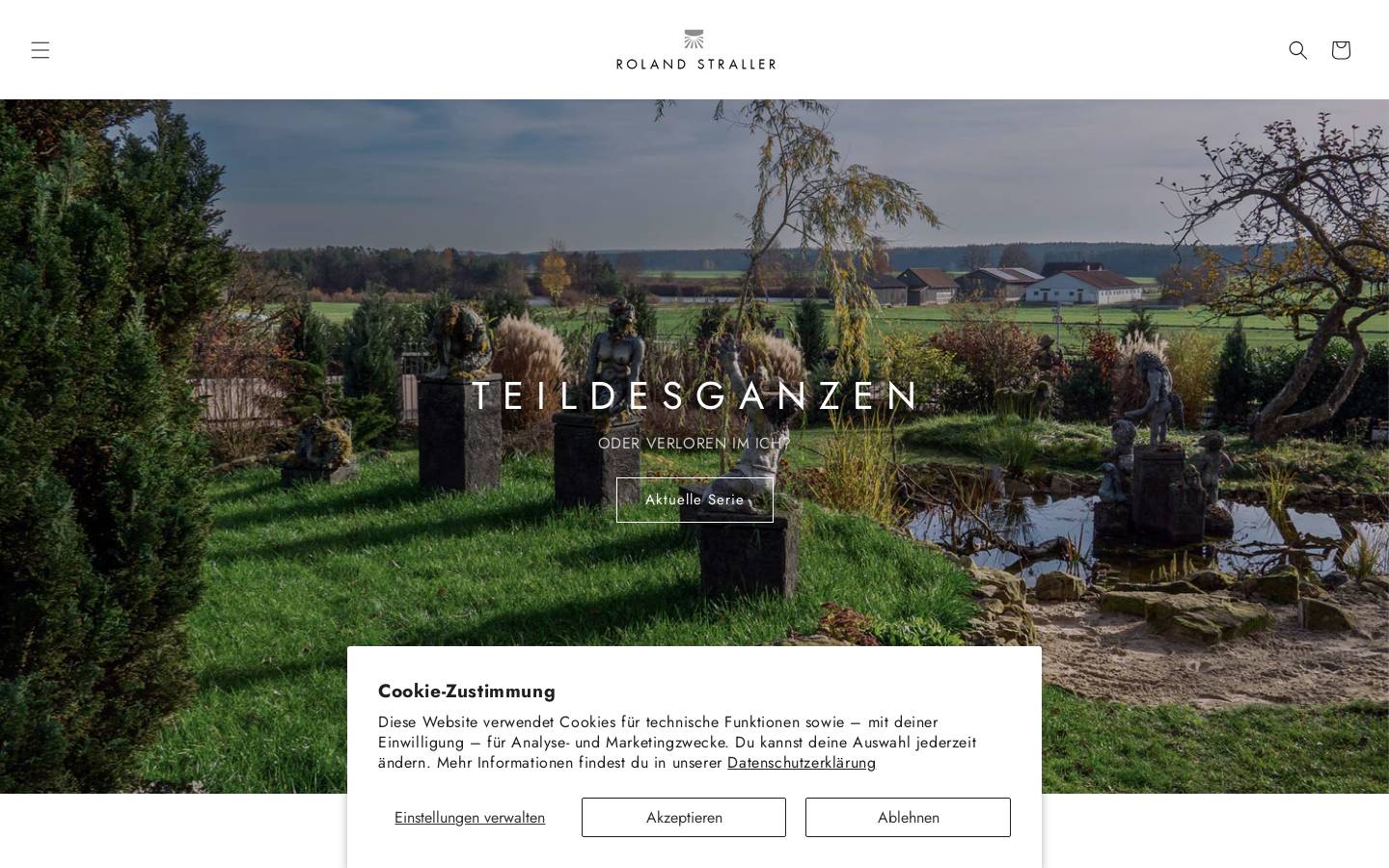 roland-straller.com homepage screenshot