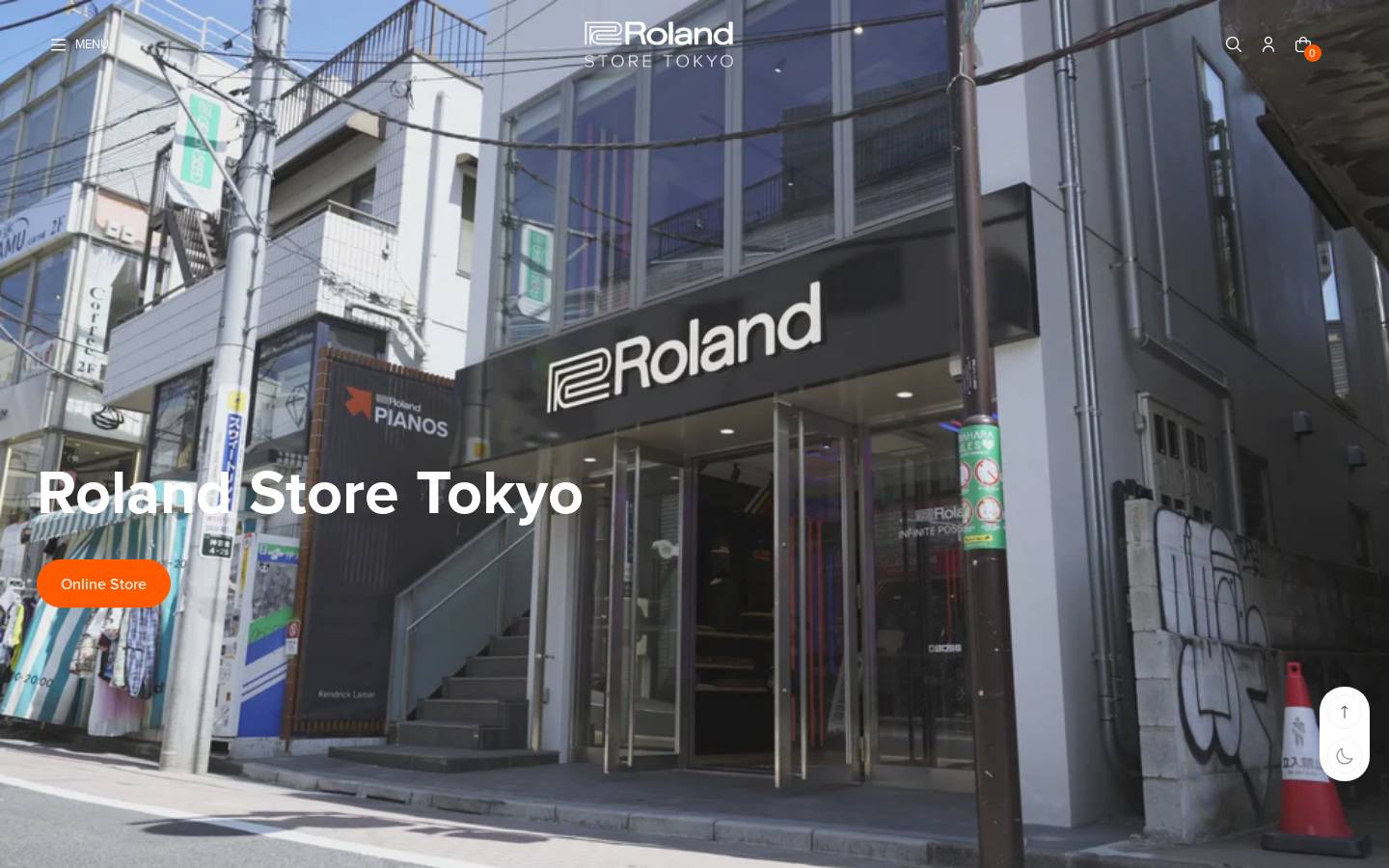rolandstoretokyo.com homepage screenshot