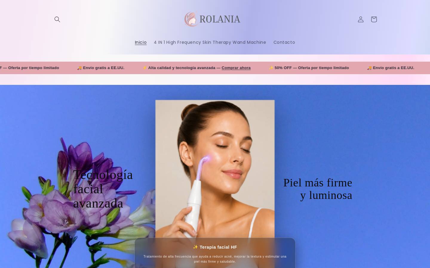 rolania.com homepage screenshot