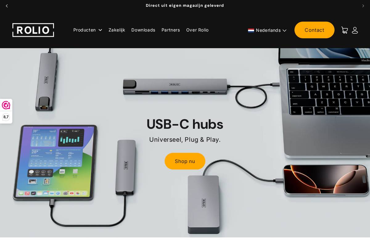 NIET Rolio homepage screenshot