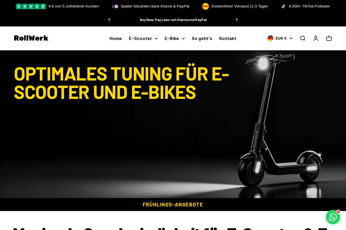 RollWerk Tuning homepage screenshot