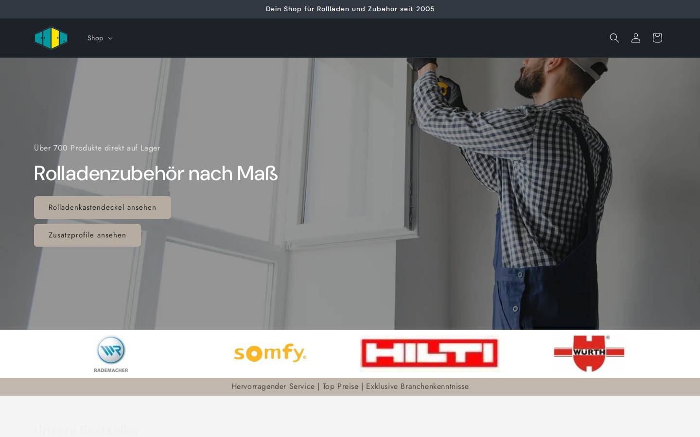 rolladenexpress.de homepage screenshot