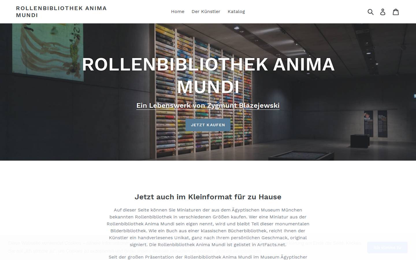rollenbibliothekanimamundi.com homepage screenshot