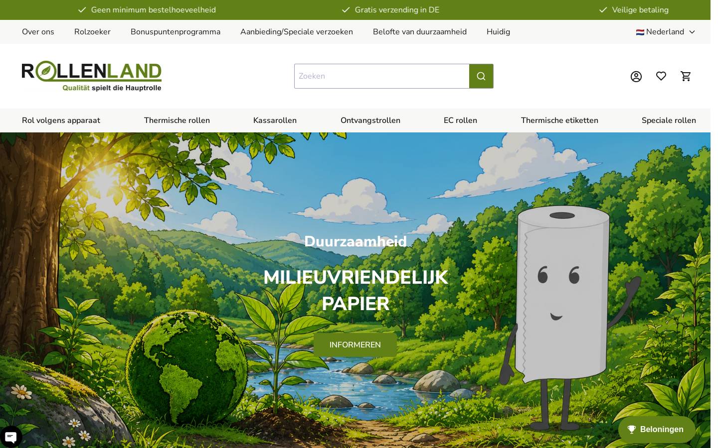 rollenland.nl homepage screenshot