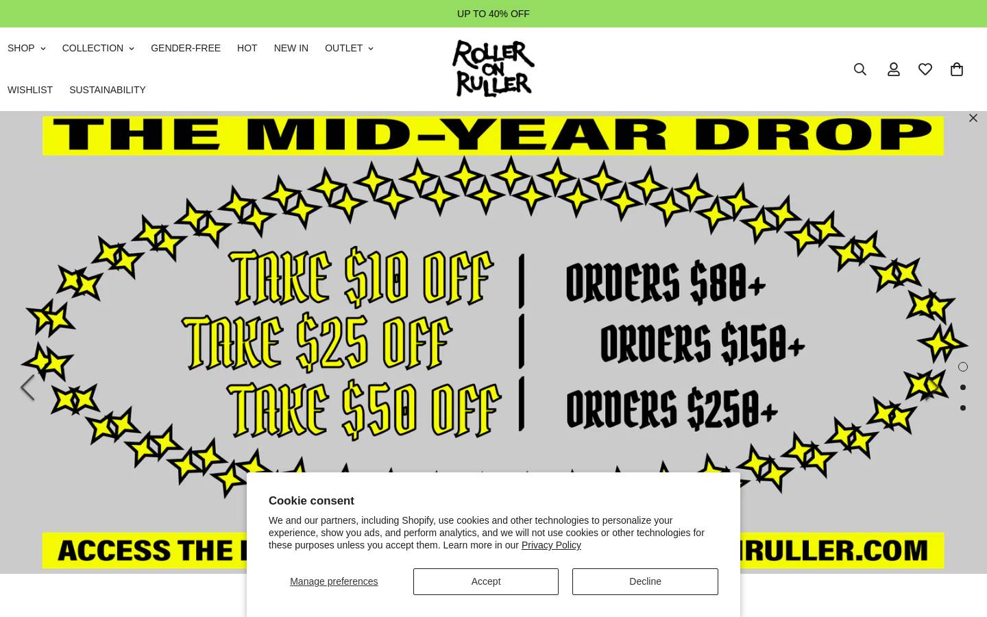 Rolleronruller homepage screenshot