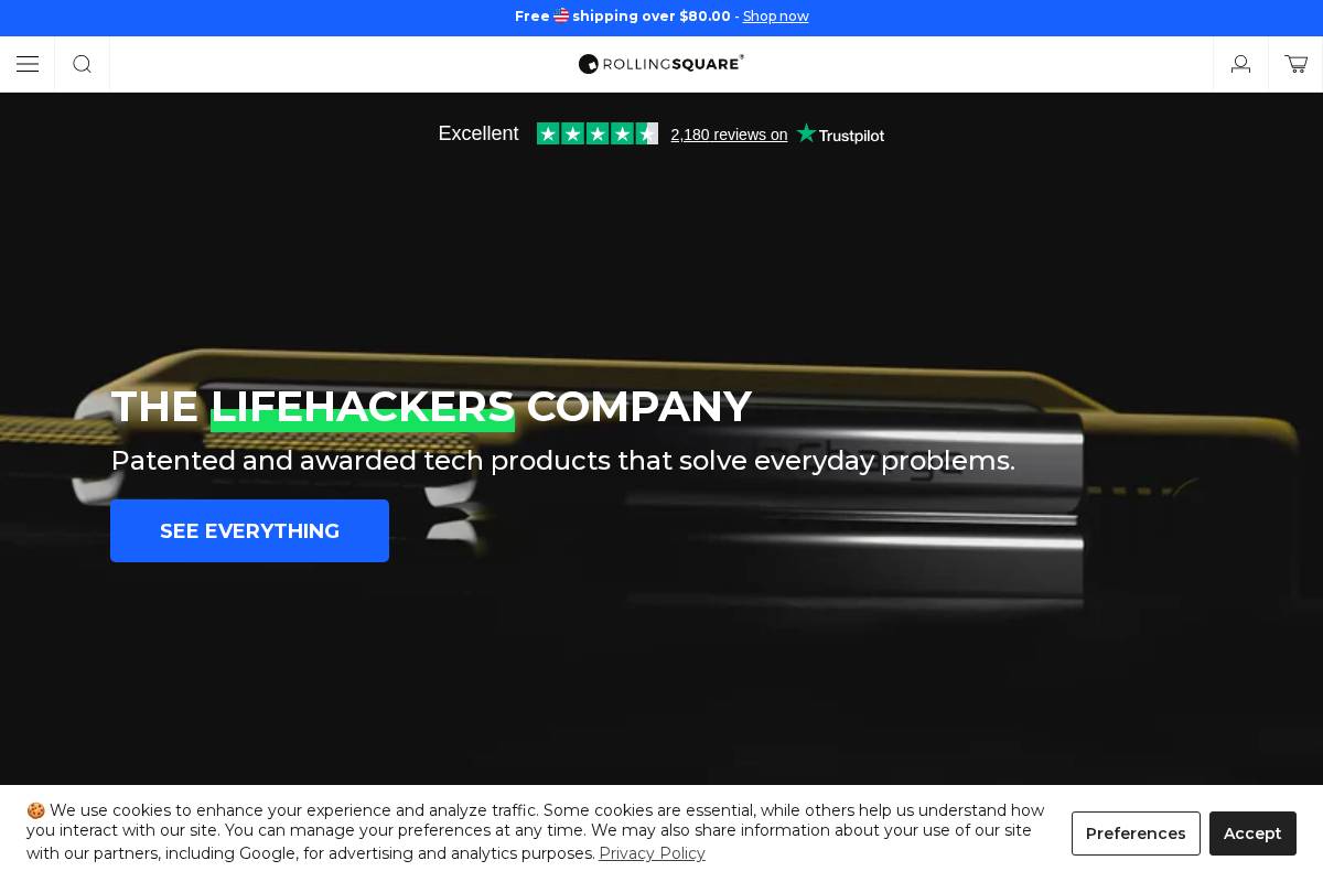 Rolling Square homepage screenshot