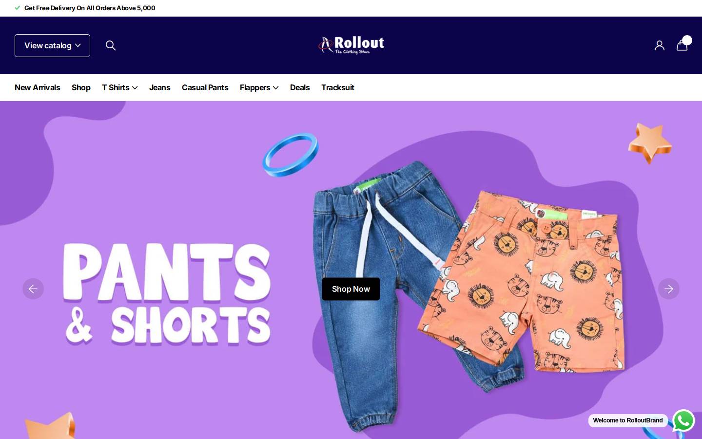 rolloutbrand.com homepage screenshot
