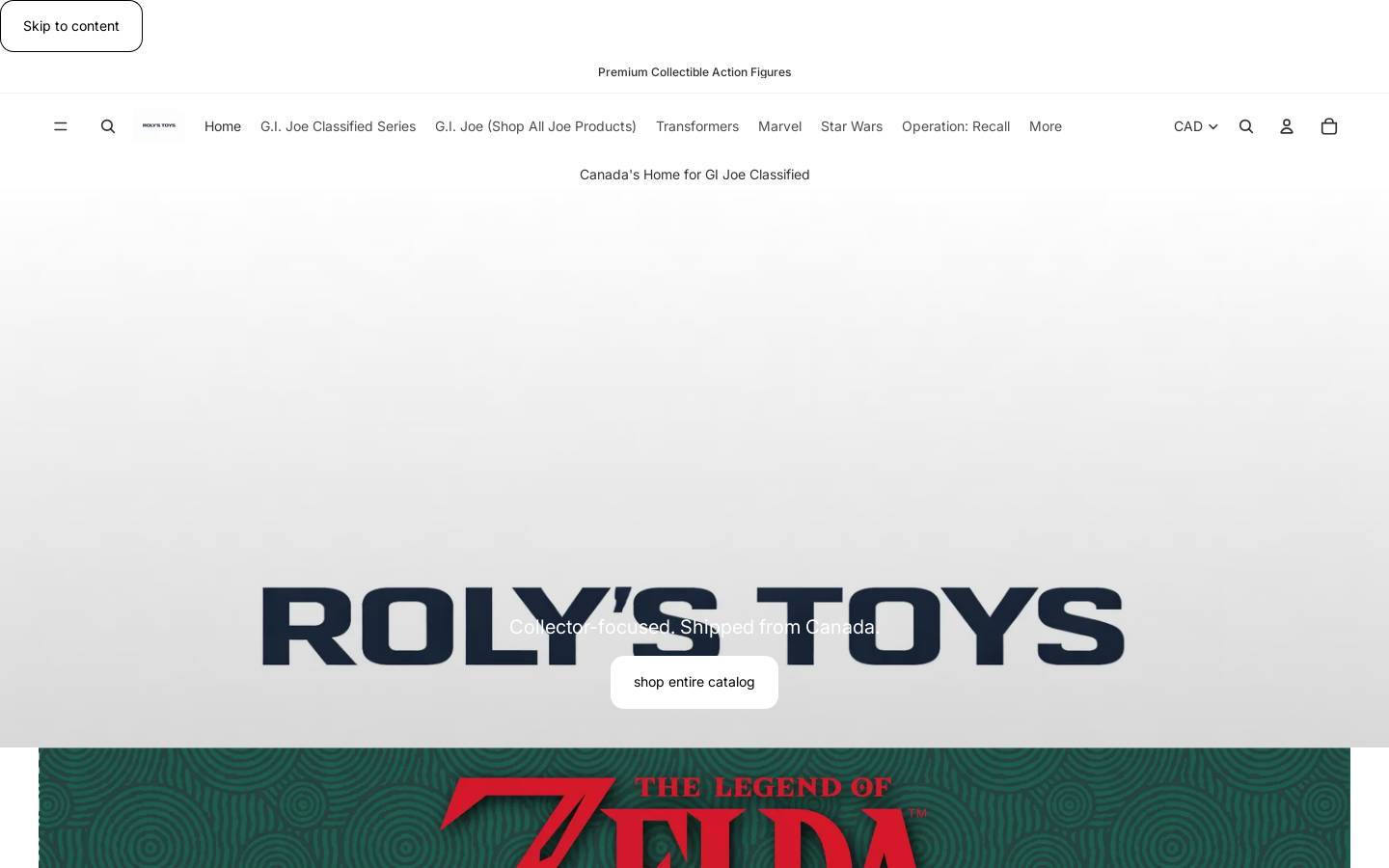 rolystoys.com homepage screenshot