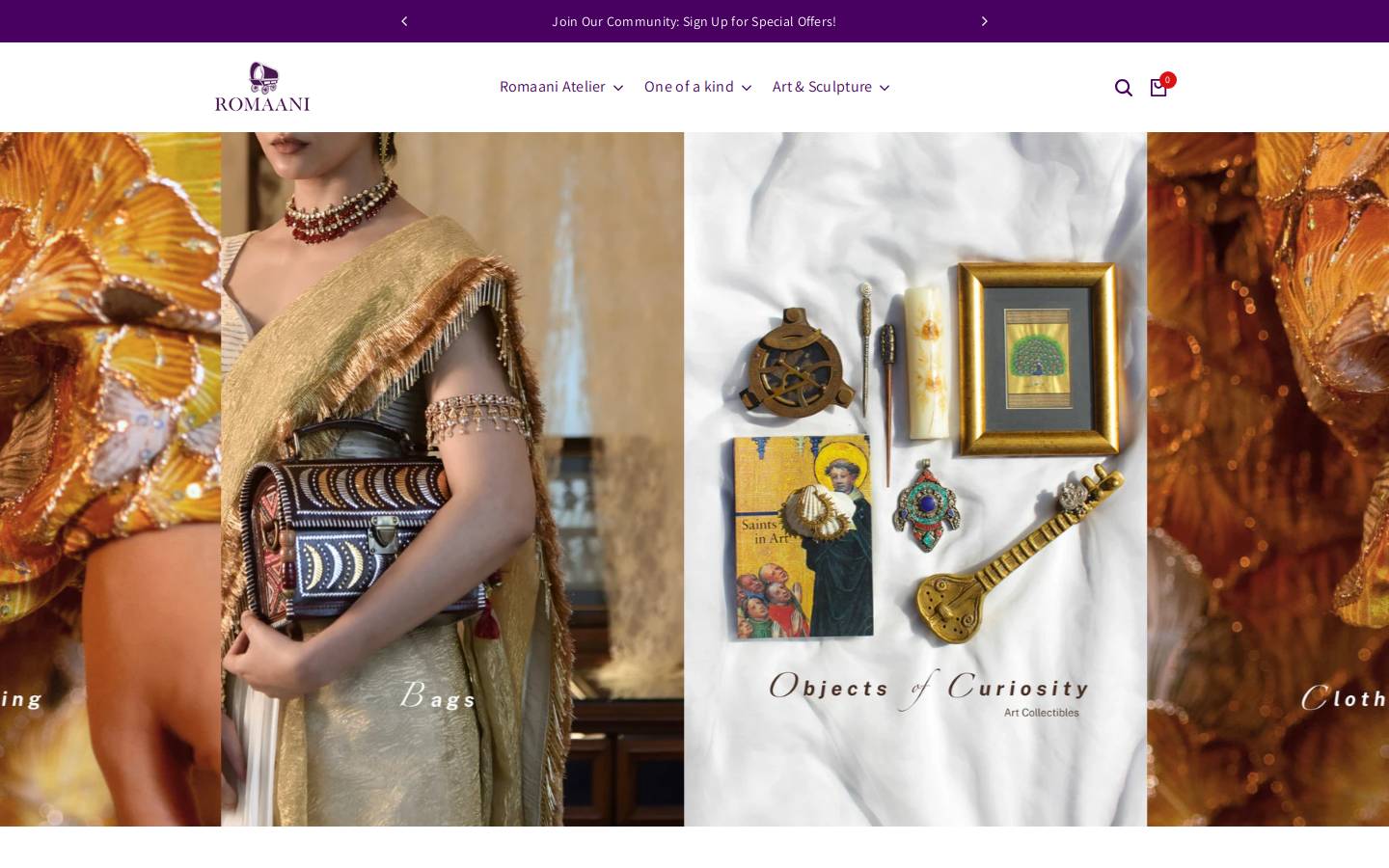 romaani.in homepage screenshot