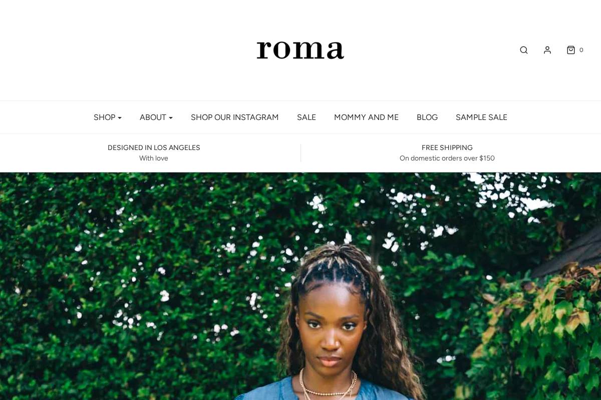 romalabel.com homepage screenshot