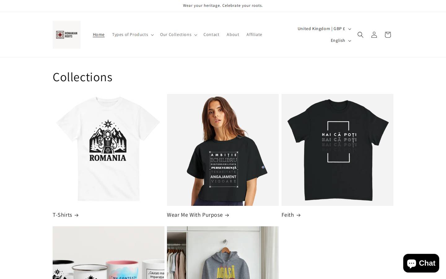 romanian-roots.com homepage screenshot