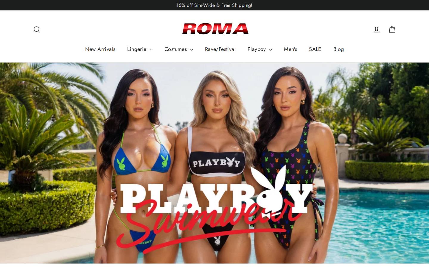 romaonlineretail.com homepage screenshot