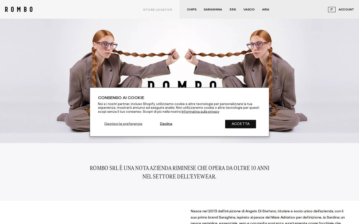 romboitaly.com homepage screenshot