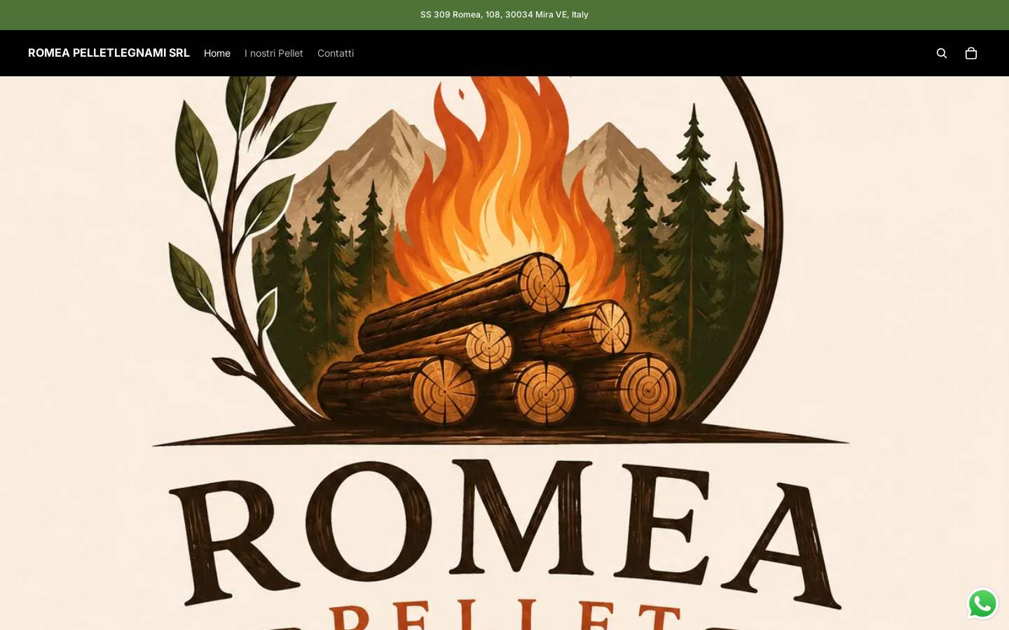 romeapellet.com homepage screenshot