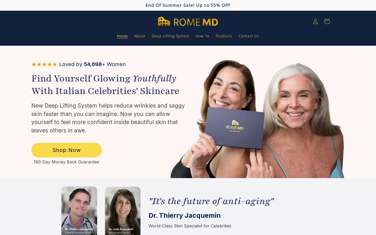 Rome MD homepage screenshot
