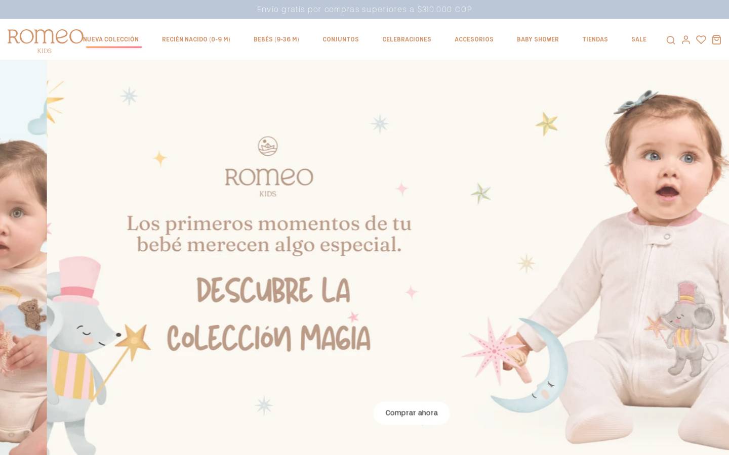 romeokids.com homepage screenshot