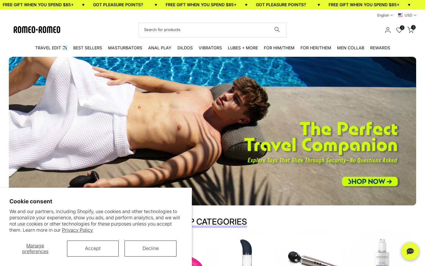 Romeoromeo homepage screenshot