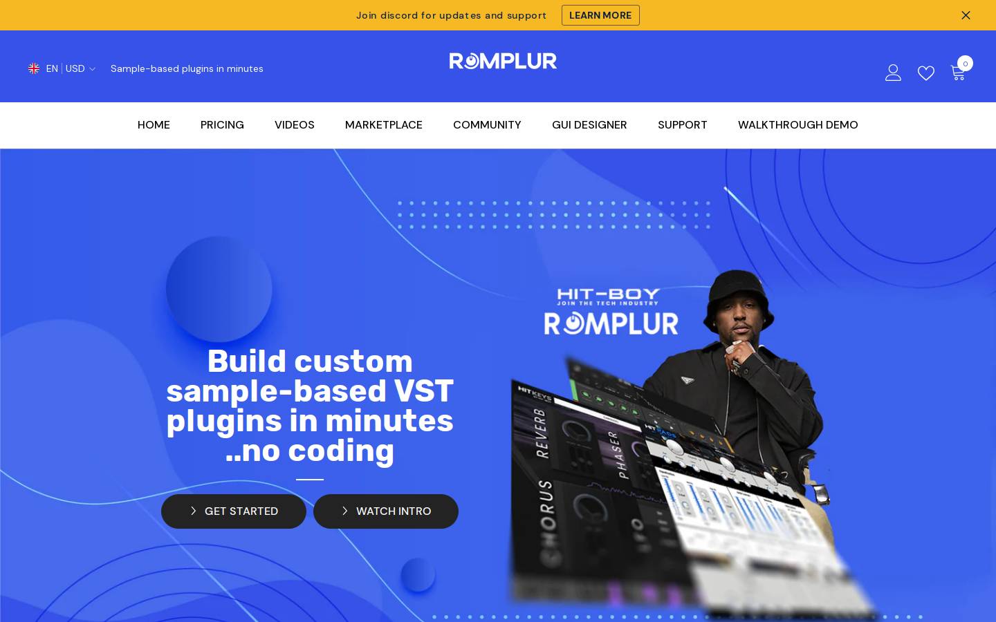 romplur.com homepage screenshot
