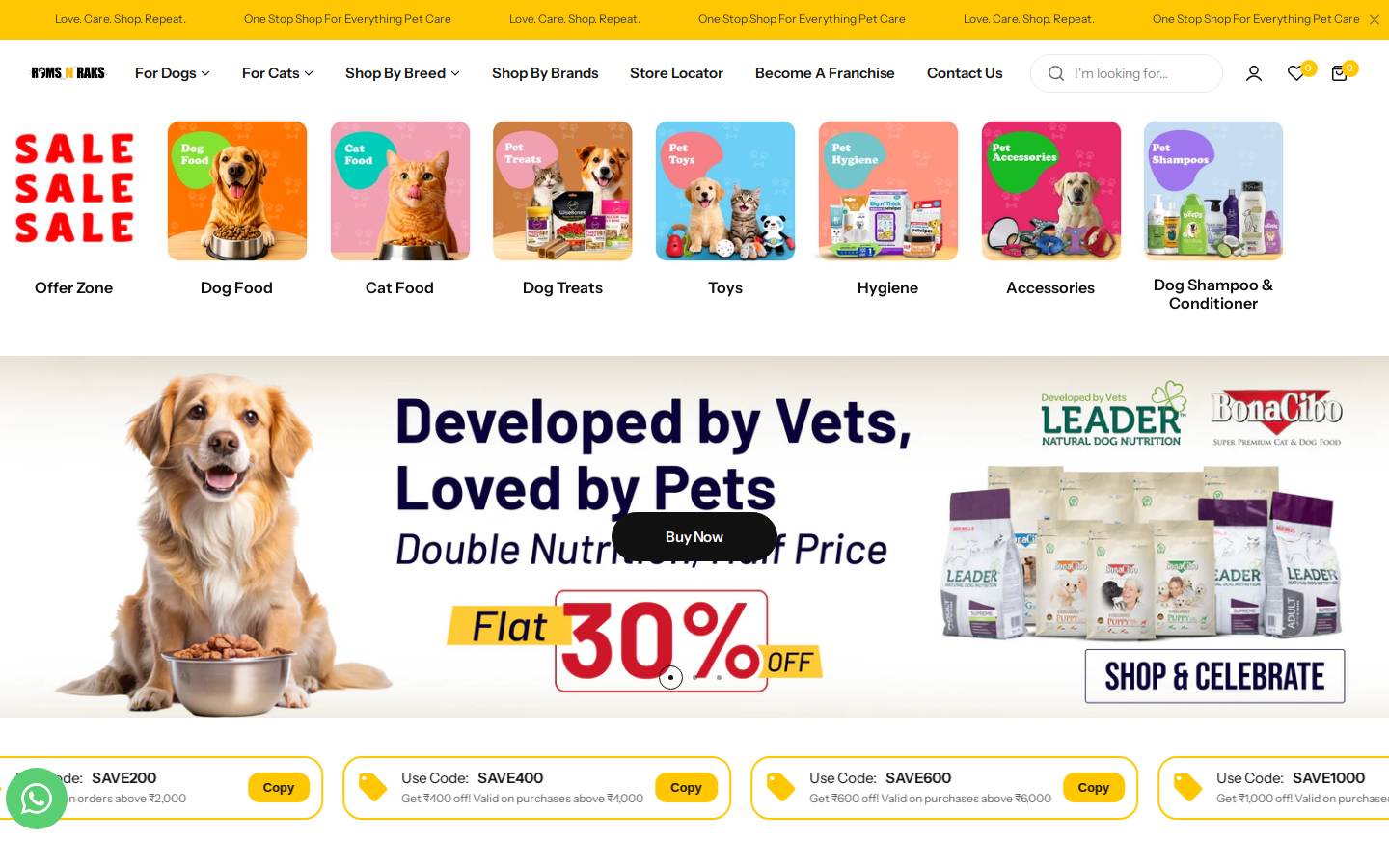 romsnraks.com homepage screenshot