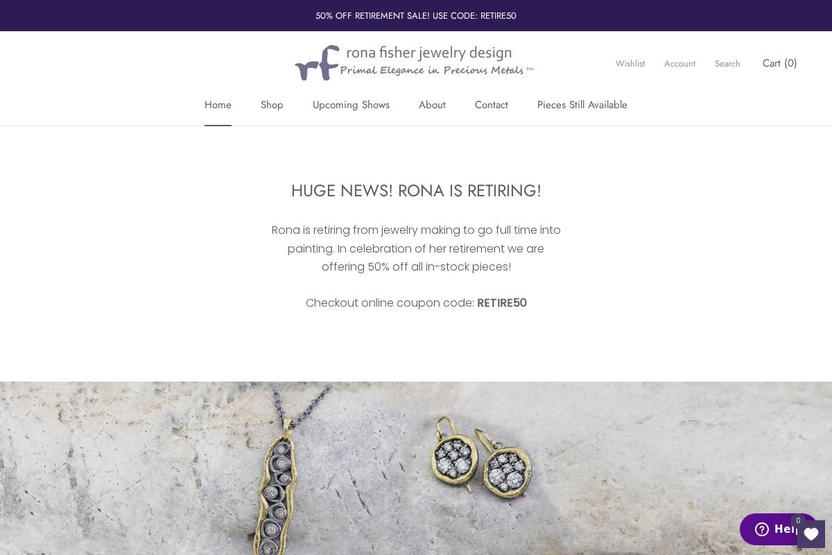 ronafisher.com homepage screenshot