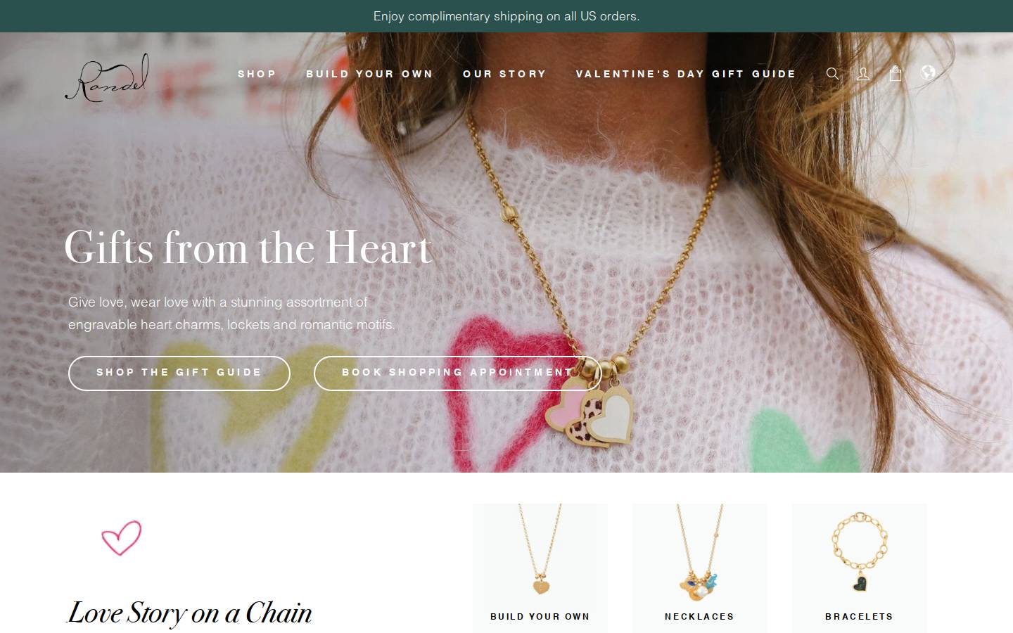 rondeljewelry.com homepage screenshot