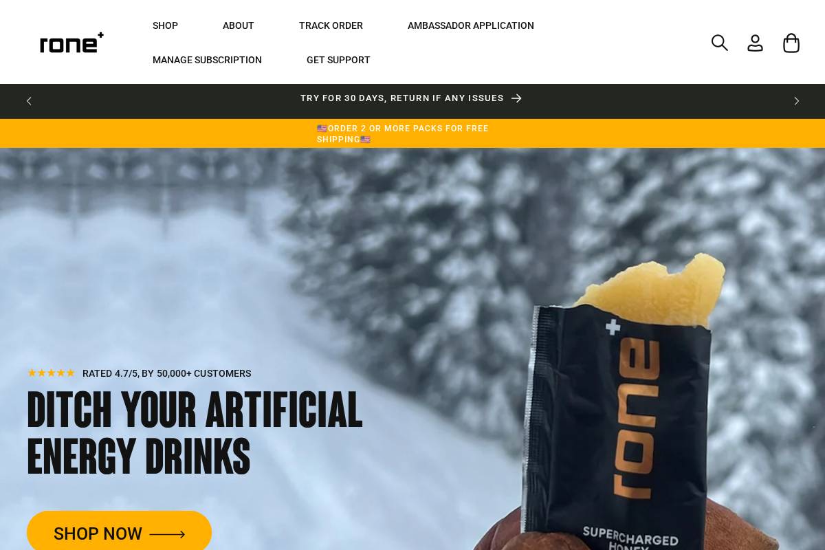 ronenutrition.com homepage screenshot